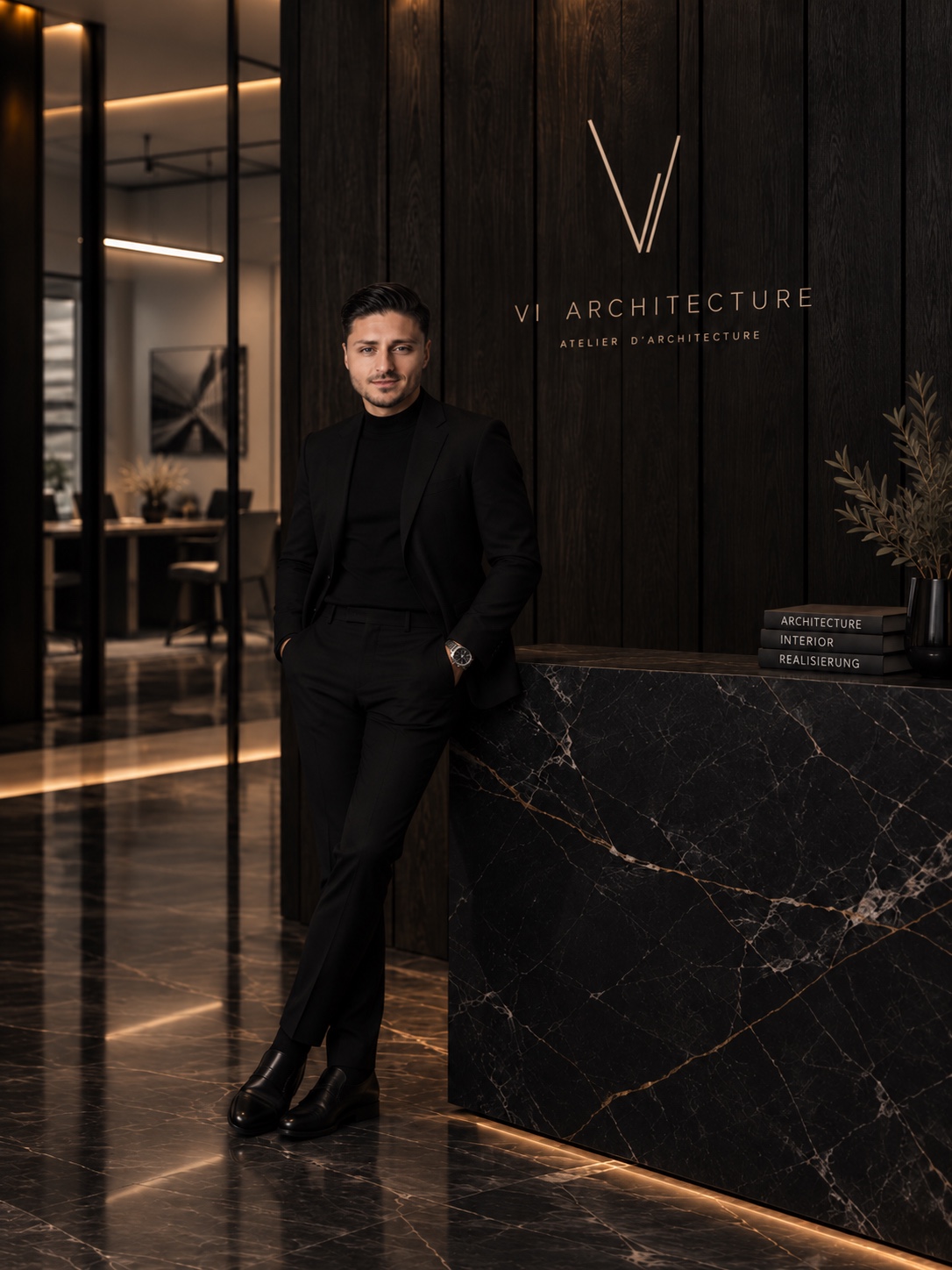 Vladislav T., Architekt und Bauingenieur, im Atelier von VI Architecture